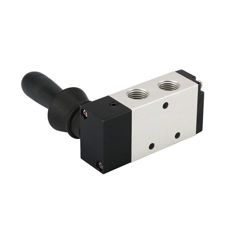 AOMAG Pneumatic 3/8" PT 5 Way 2 Postion Air Hand Lever Operated Valve Pneumatic Solenoid Valve Manual Control Push-Pull 4H310-10 - Image 2